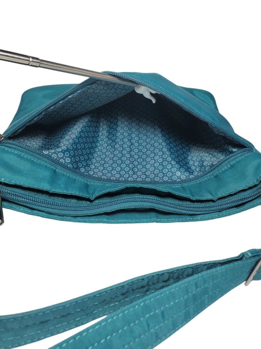 Lug Samba Convertible Crossbody Bag Handbag Purse Brush Teal Green Quilted RFID - Picture 8 of 8
